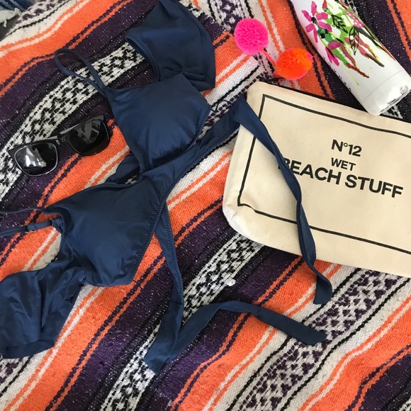 NWT Becca Swim Off The Shoulder Wrap Bikini Top - Picture 2 of 4